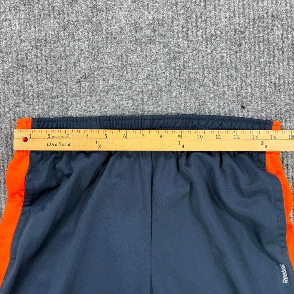 Reebok Track Pants Mens Size XL Navy Blue Orange Pull On Athletic Warm Up Y2K - Picture 6 of 11